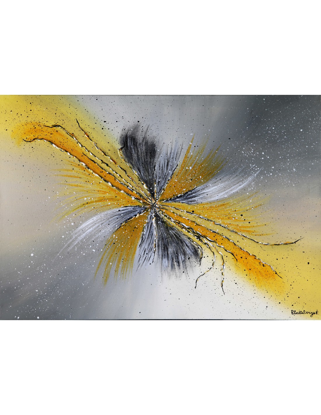 Vente de Tableau Rising sun par Courandart - Création et vente de tableaux acrylique et huile ...