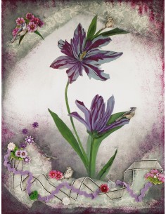 Tableau Purple flowers